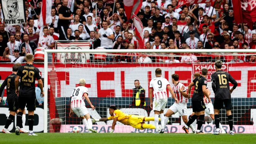 Gol Ermedina Demirovića (Štutgart) na meču sa Frajburgom